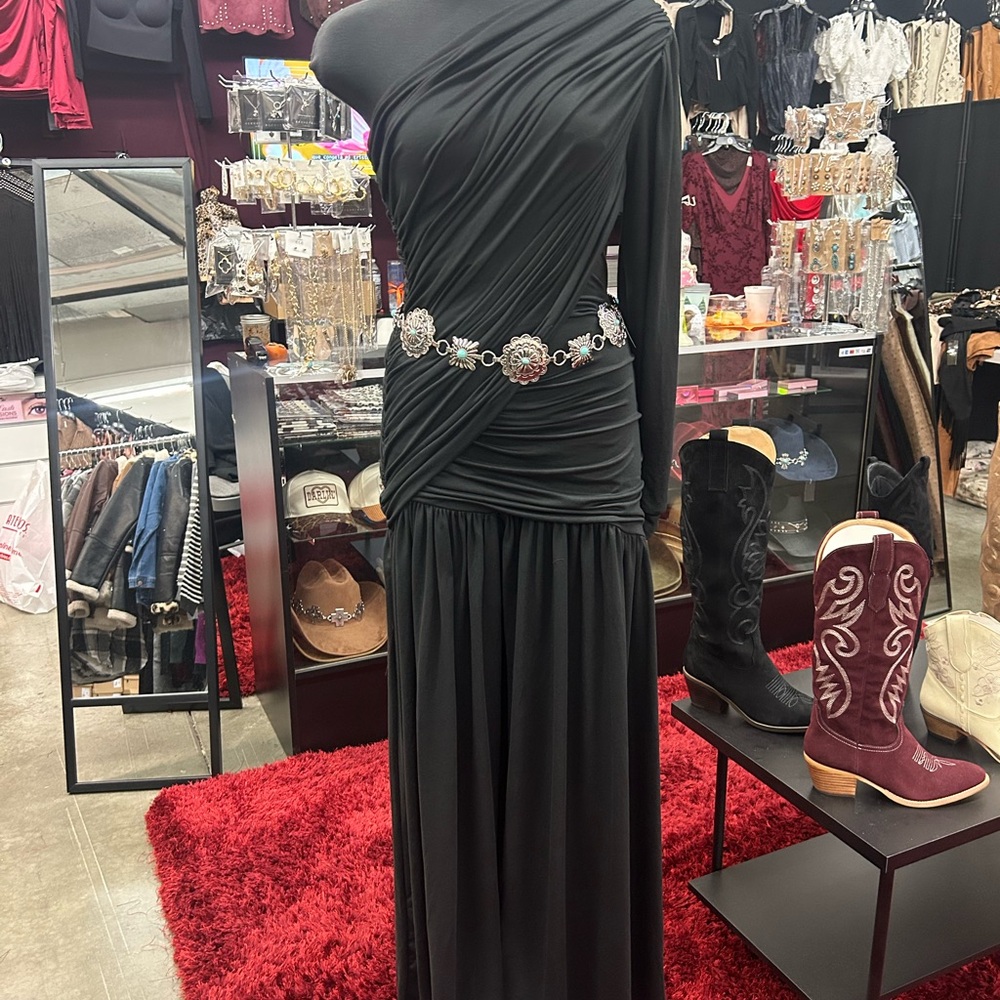 Love to Dream Black One Shoulder Dress